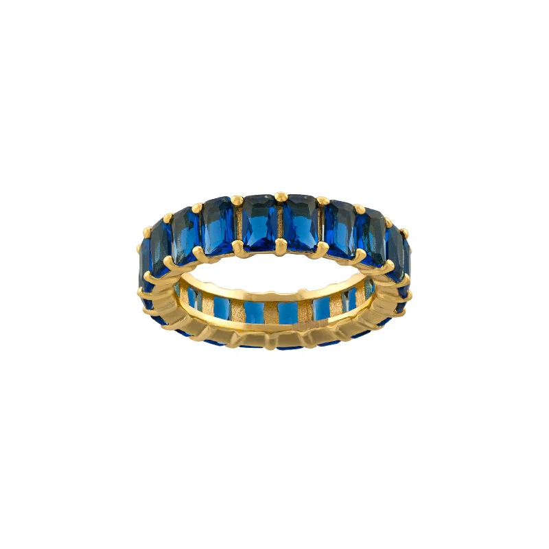 Women's rings bold-cut-stone-Azul Coco Ring