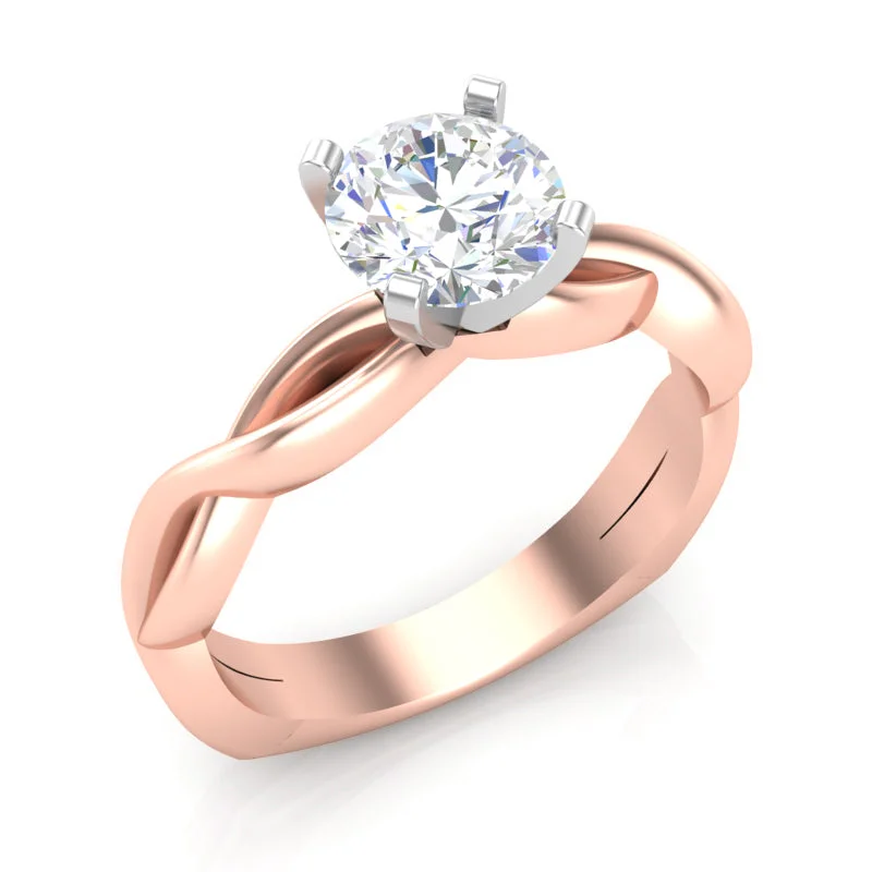 Women's engagement rings ornate-shine-Diamond Solitaire Engagement Ring Luminar LS8249 1.00 ctw Lab Center