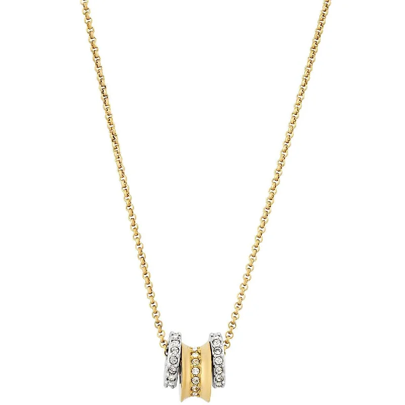 Women's necklaces ornate-charm-Swarovski Women's Necklace - Corah Yellow Gold and Rhodium-Plated Crystal | 5111960