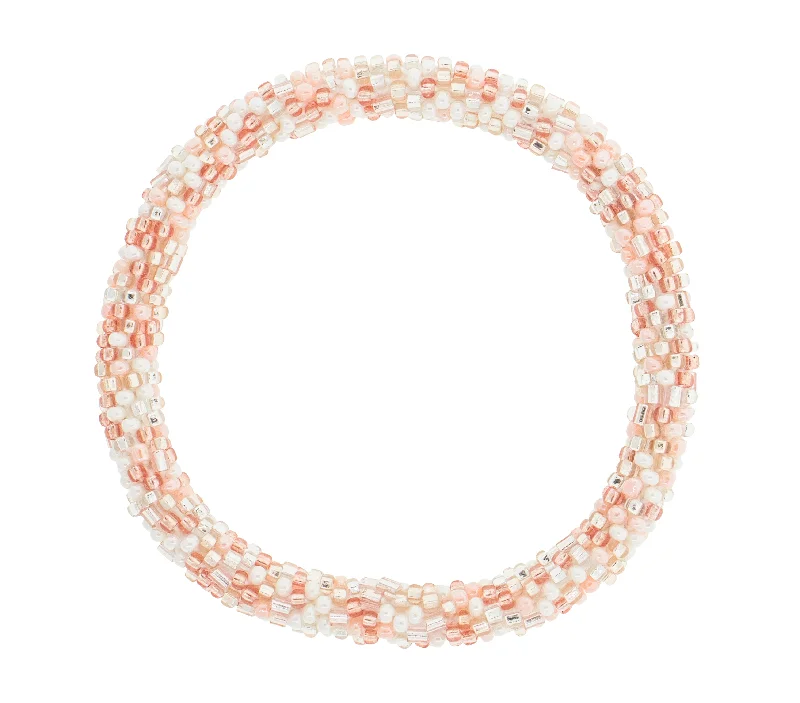 Unisex bracelets rugged-bead-8 inch Roll-On® Bracelet <br> Rosé Speckled