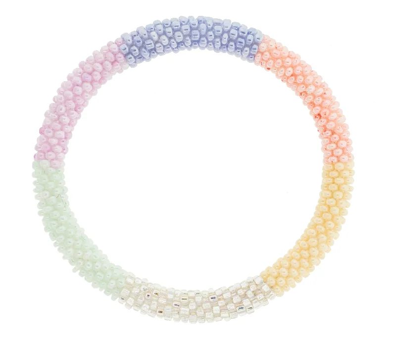 Unisex bracelets bold-edge-8 inch Roll-On® Bracelet <br> Pastel Petals