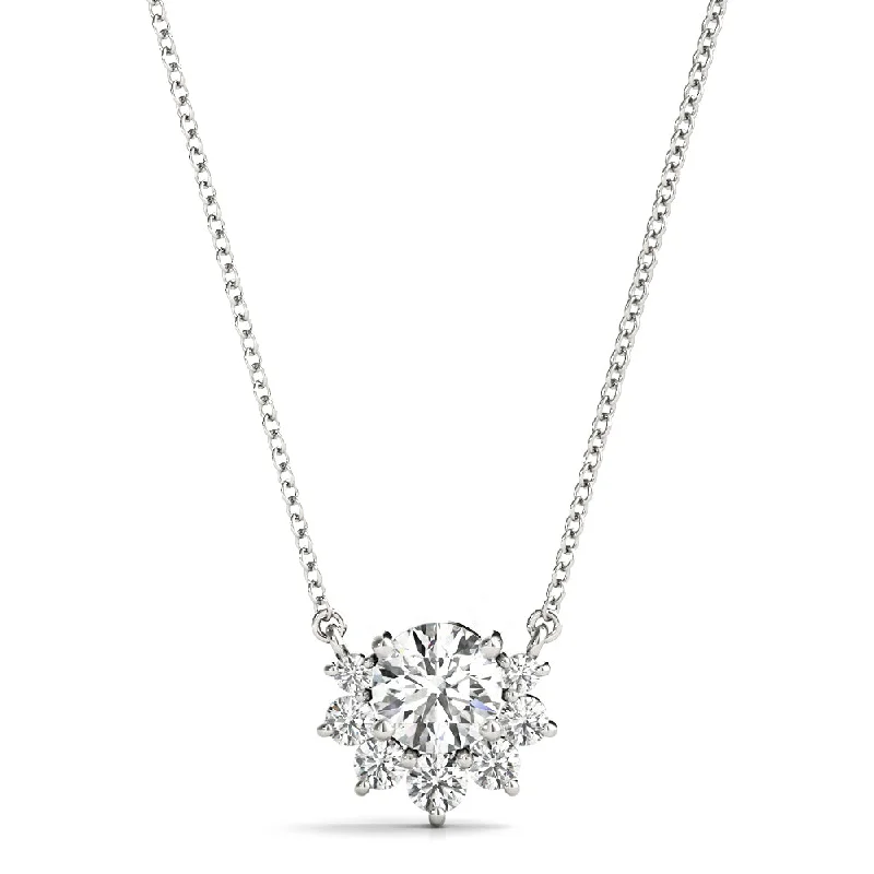 Women's necklaces radiant-carve-14K Diamond Necklace / Pendant