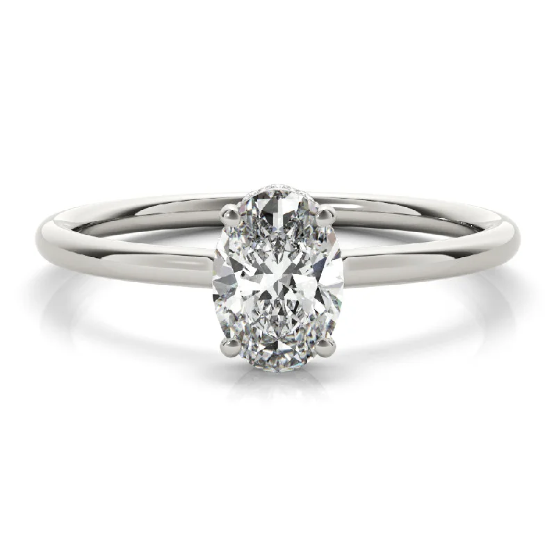 Women's engagement rings everlasting-cut-Aimee Oval Diamond Solitaire Engagement Ring