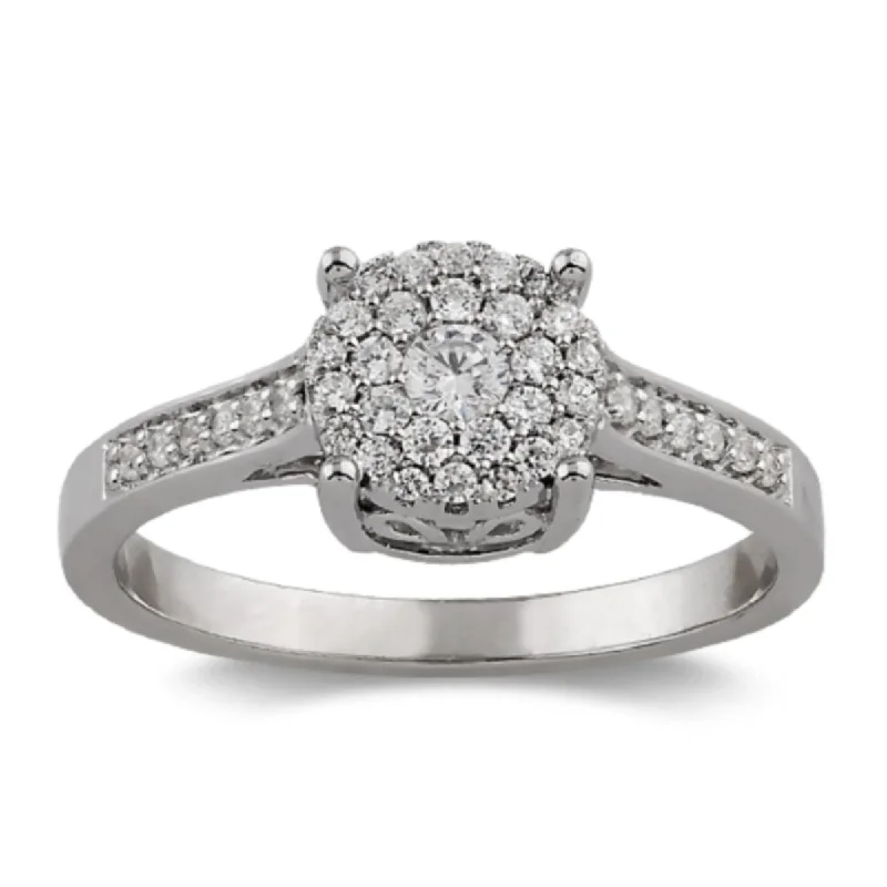 Women's engagement rings blush-diamond-1/3 CTW Diamond Engagement Ring in 10KT White Gold