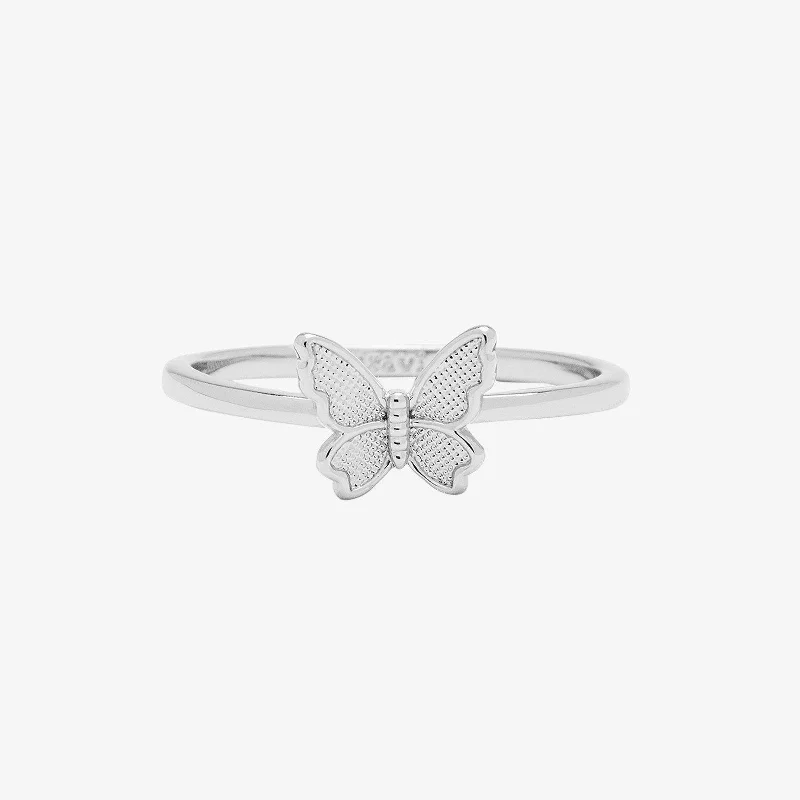 Women's rings futuristic-Butterfly In Flight Ring