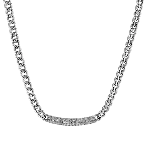 Women's necklaces delicate-platinum-Necklace in 18k Gold with Diamonds LP4858