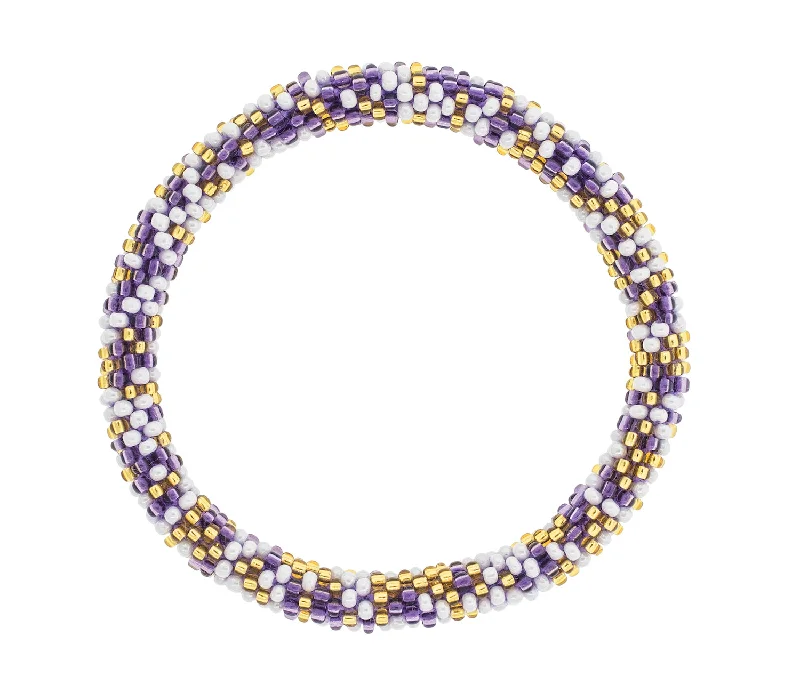 Unisex bracelets slim-edge-Game Day Roll-On® Bracelet <br> Purple & Gold Speckled