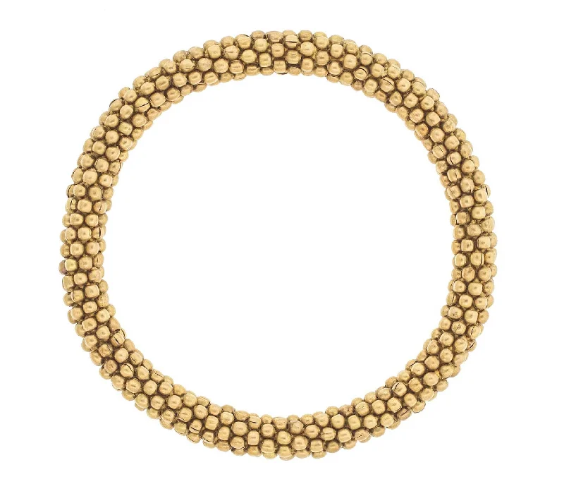 Unisex bracelets matte-stone-8 inch Roll-On® Bracelet <br> Golden MIni