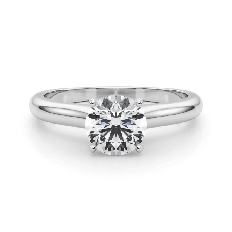 Women's engagement rings timeless-sparkle-Isabella Round Diamond Solitaire Engagement Ring