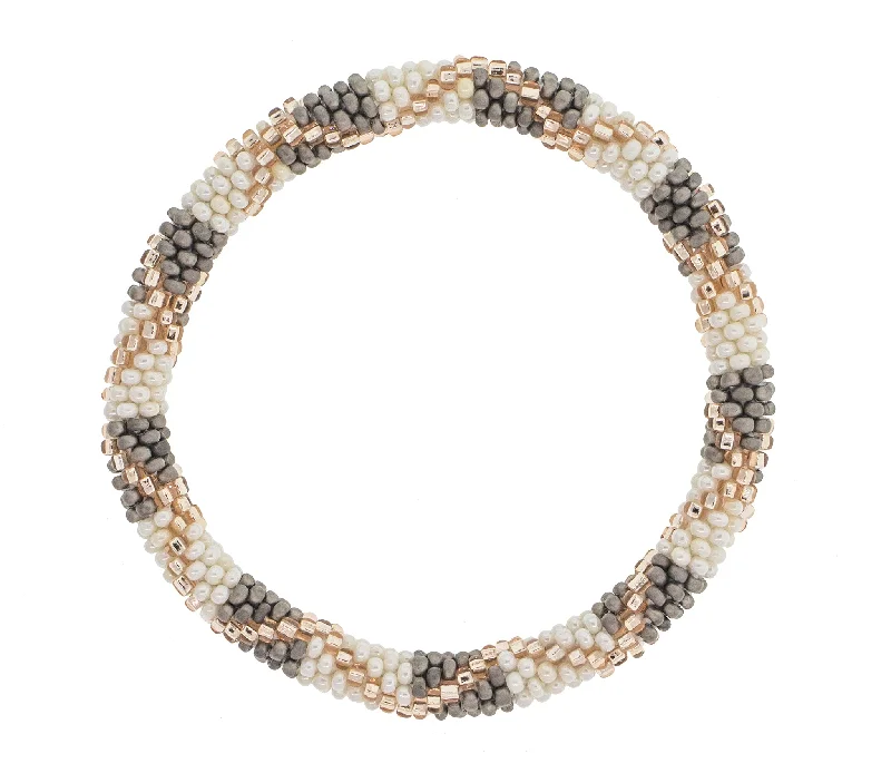 Unisex bracelets slim-weave-Roll-On® Bracelet <br> Hint of Rose