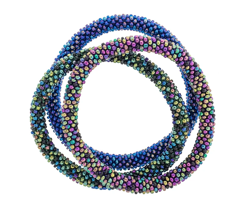 Unisex bracelets glowing-clasp-8 inch Roll-On® Bracelets <br> Starry Night