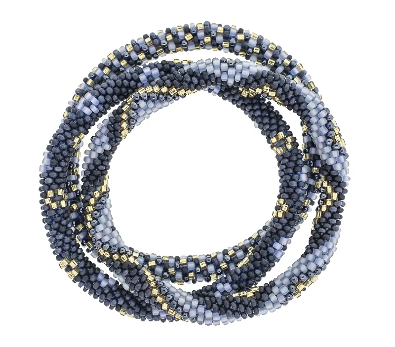 Unisex bracelets faint-alloy-Roll-On® Bracelets <br> Midnight Blue