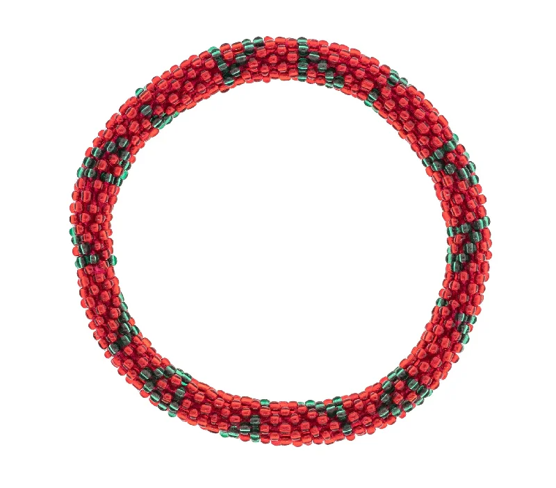 Unisex bracelets vintage-wrap-8 inch Roll-On® Bracelet <br> Oh Christmas Tree