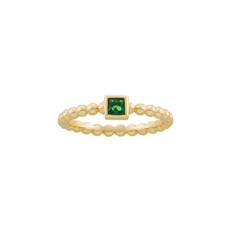 Women's rings airy-style-Green Marina Ring