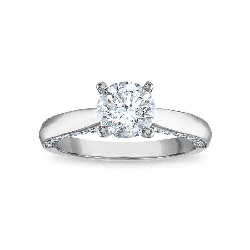 Women's engagement rings subtle-luxe-Signature EcoLove 2 CTW Lab Grown Diamond Solitaire Engagement Ring in 14KT White Gold