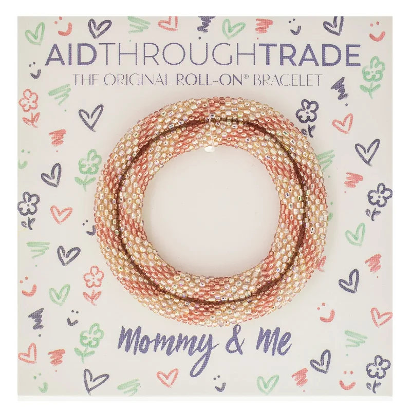 Unisex bracelets enduring-fit-Mommy & Me Roll-On® Bracelets <br> Glitter