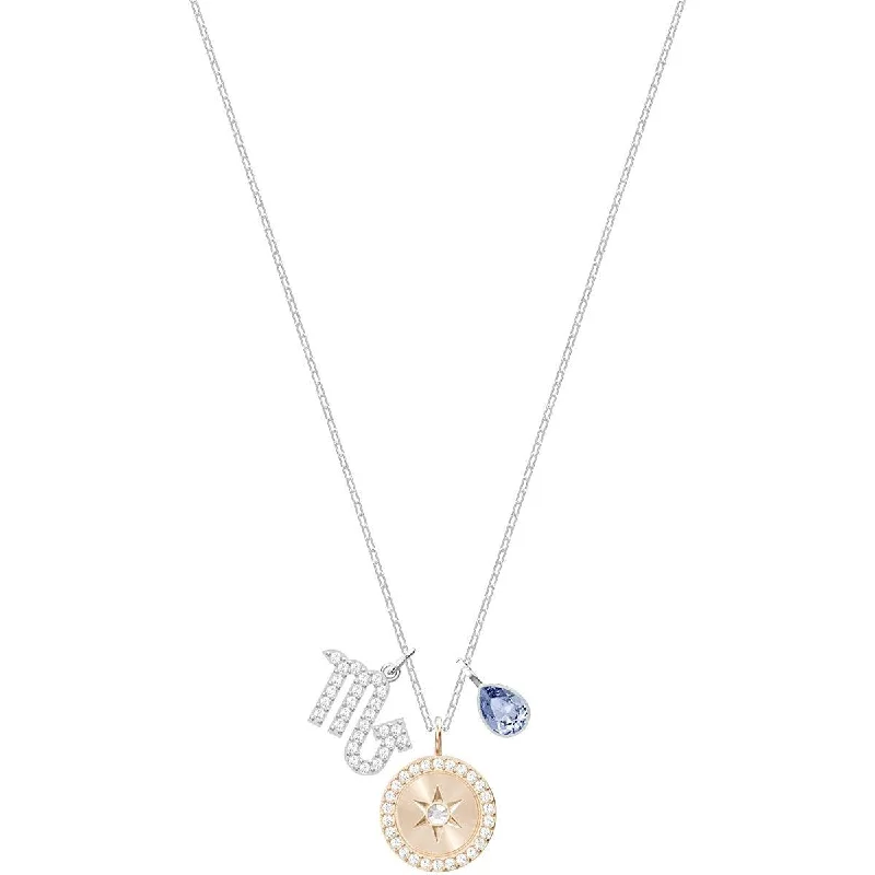 Women's necklaces coral-blush-Swarovski Women's Pendant Necklace - Zodiac Scorpio Sign Rhodium Plated | 5349222