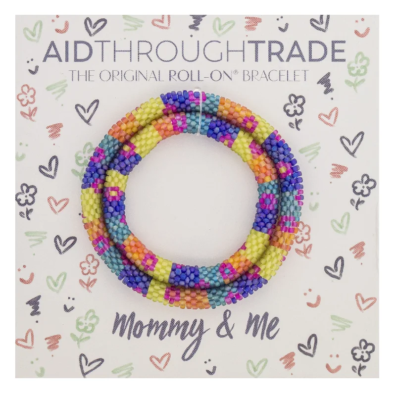 Unisex bracelets vivid-bead-Mommy & Me Roll-On® Bracelets <br> Finger Paint