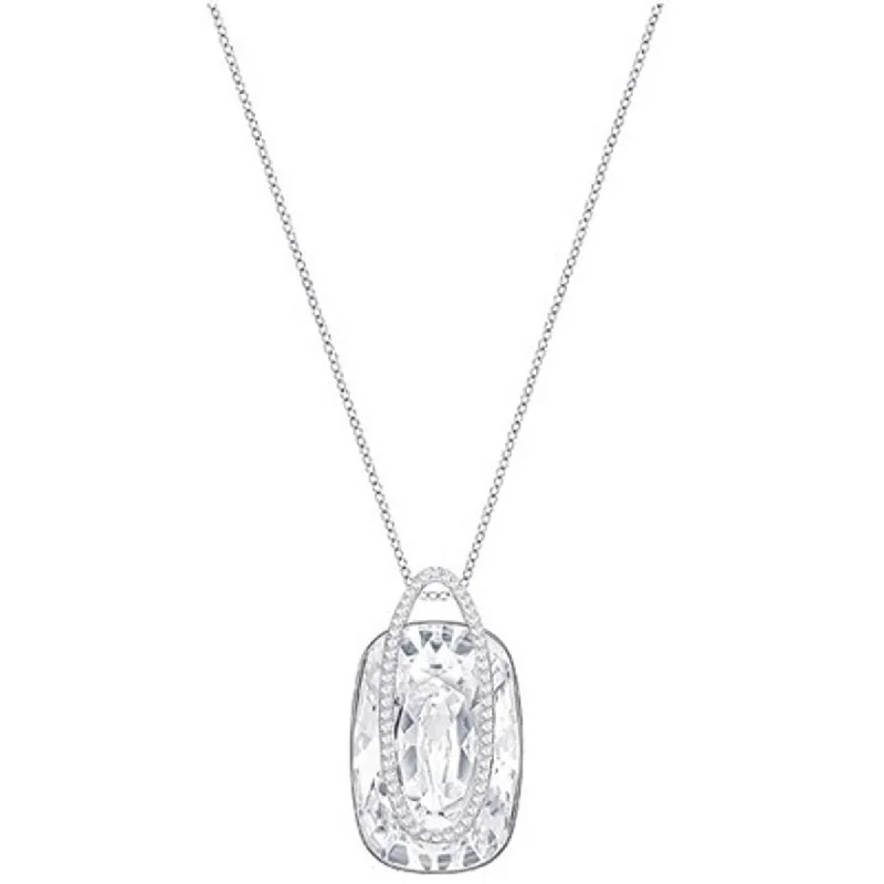 Women's necklaces radiant-gemstone-Swarovski Women's Necklace - Holding Silver Tone Rhodium | 5292829