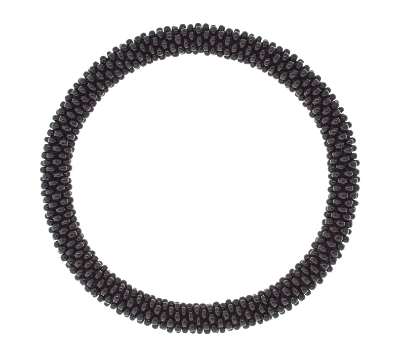 Unisex bracelets rare-weave-8 inch Roll-On® Bracelet <br> Noir