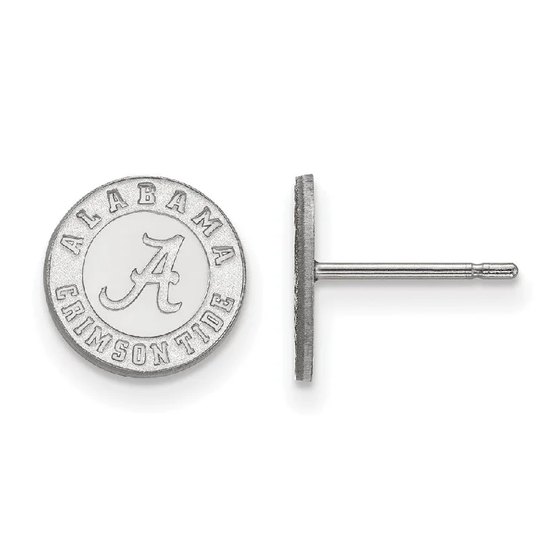 Women's earrings subtle-pearl-14k White Gold University of Alabama XS (Tiny) Post Earrings