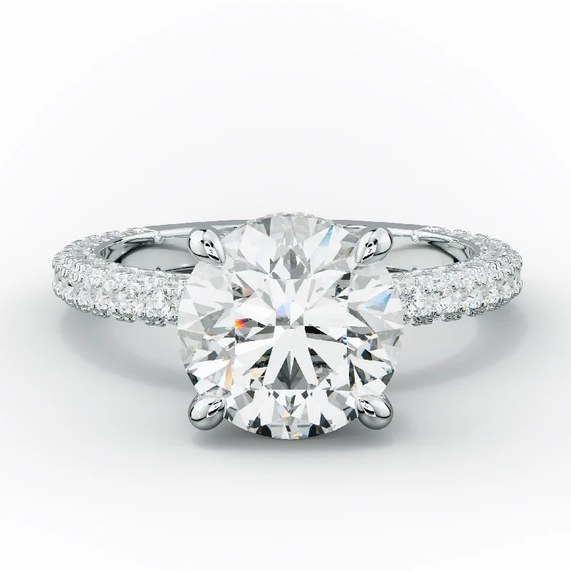 Women's engagement rings ethical-diamond-Aurora Round Diamond Engagement Ring