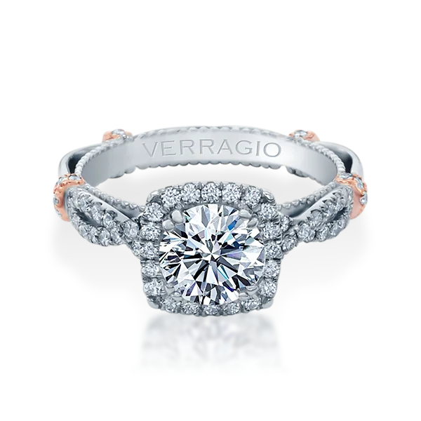 Women's engagement rings vivid-accent-Diamond Engagement Ring Verragio Parisian Collection DL 106CU 1.50ctw