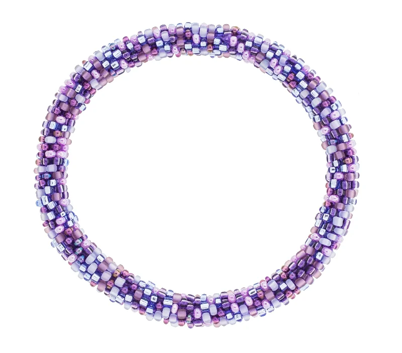 Unisex bracelets solid-cuff-Roll-On® Bracelet <br> Amethyst Speckled