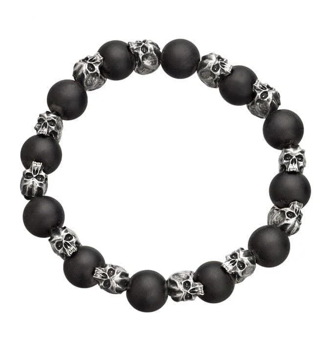 Unisex bracelets glowing-bead-The Whitehall Bracelet