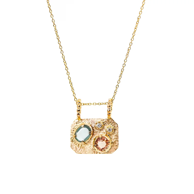 Women's necklaces sculpted-chic-Medley Pendant No. 5 Necklace (Octagon), Solid Gold | ONE-OF-A-KIND