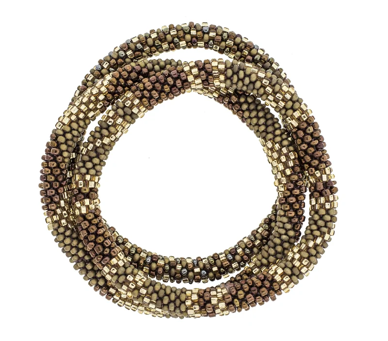 Unisex bracelets rustic-band-8 inch Roll-On® Bracelets <br> Brown Sugar