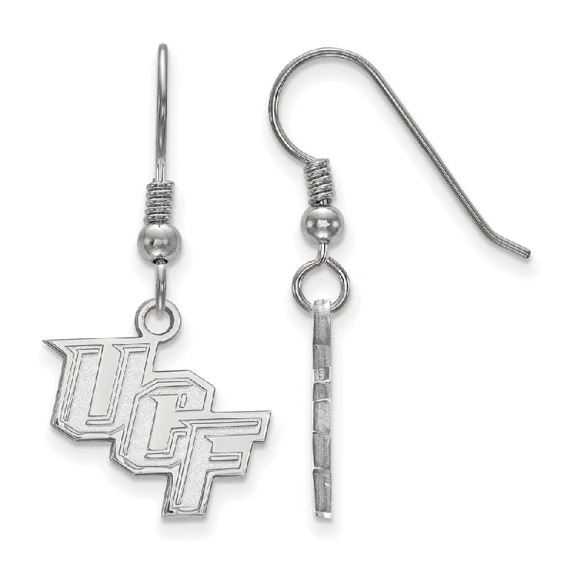 Women's earrings polished-twist-Sterling Silver Univ. of Central Florida Dangle Earrings