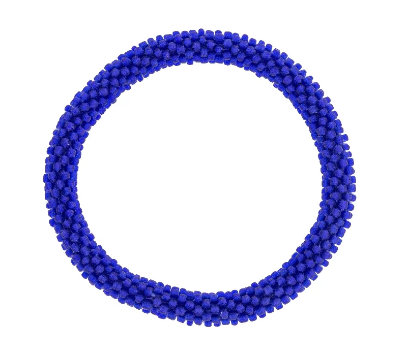 Unisex bracelets event-stone-8 inch Roll-On® Bracelet <br> Solid Blue