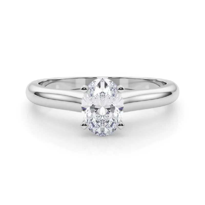 Women's engagement rings airy-grace-Isabella Oval Diamond Solitaire Engagement Ring