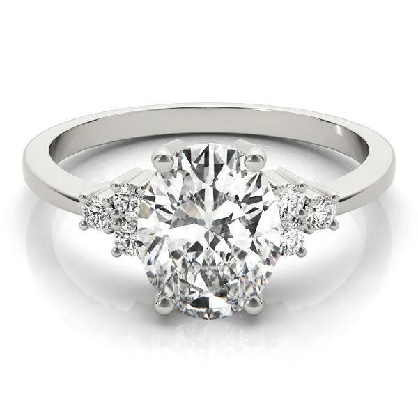 Women's engagement rings luxe-rose-Alexandria Oval Diamond Engagement Ring