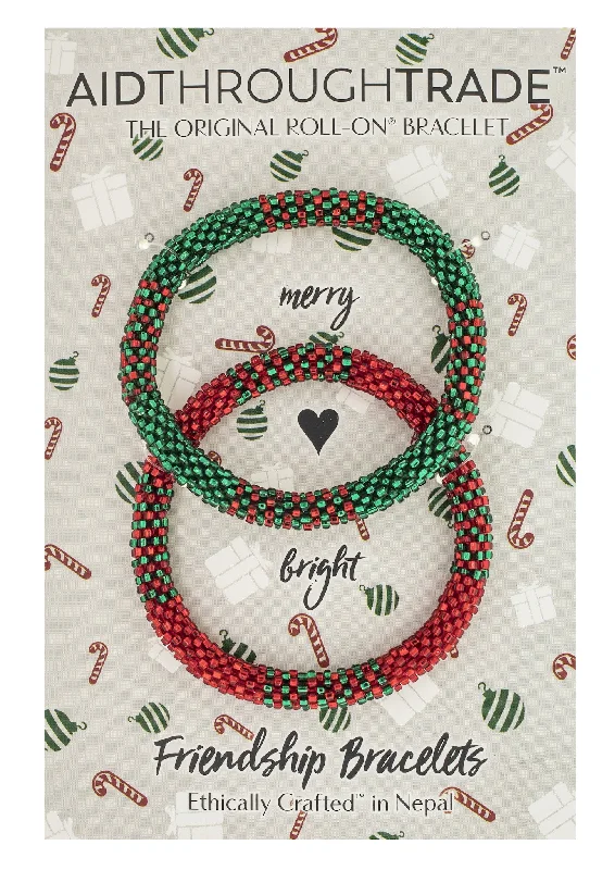 Unisex bracelets rugged-luxe-Roll-On® Friendship Bracelets <br> Sleigh Ride