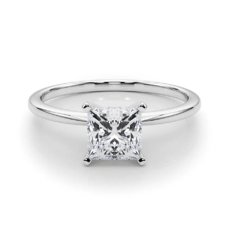 Women's engagement rings dazzling-blush-Angelica Princess Solitaire Engagement Ring