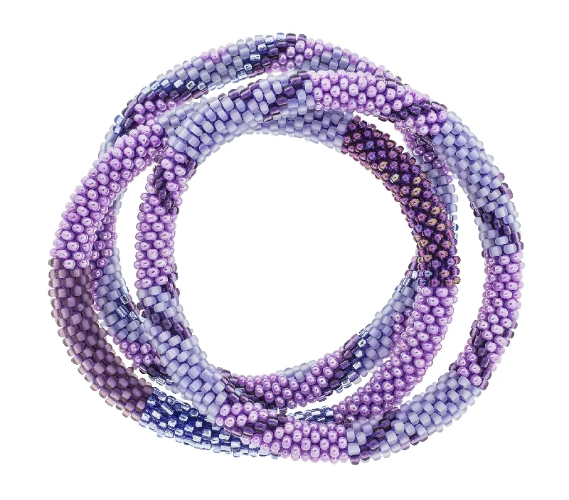 Unisex bracelets vivid-shine-Roll-On® Bracelets <br> Amethyst