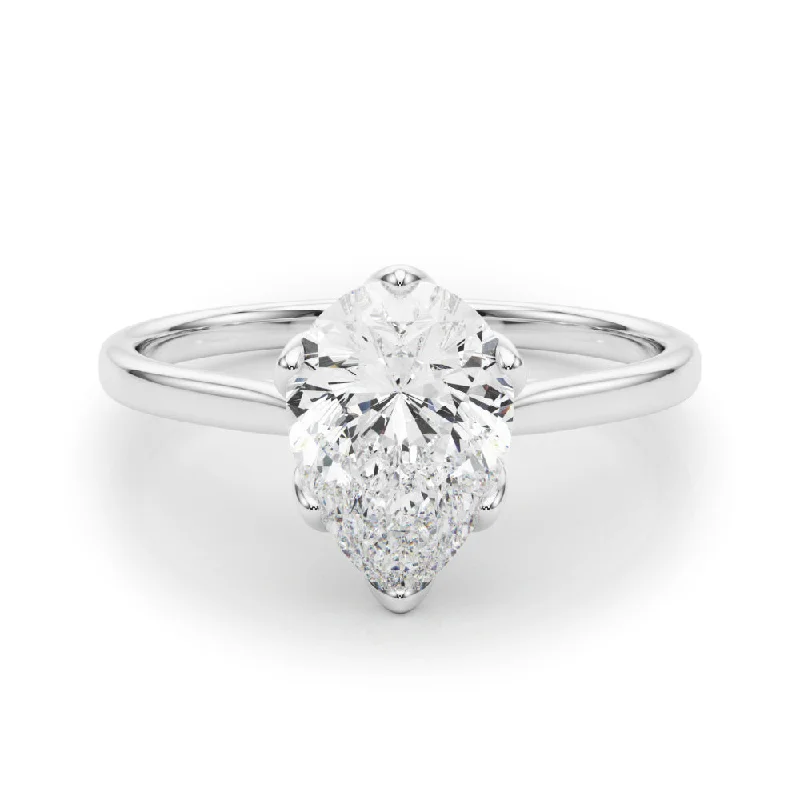 Women's engagement rings playful-design-Esme Pear Cut Diamond Solitaire Engagement Ring