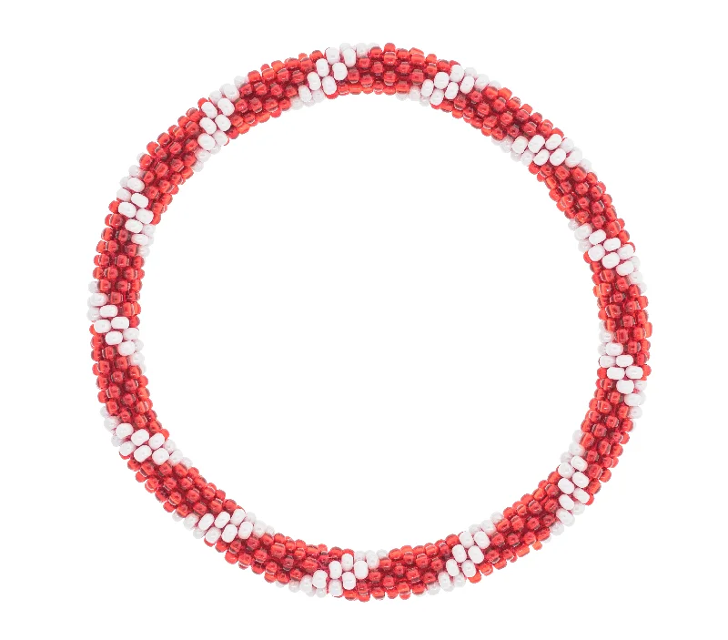 Unisex bracelets matte-bronze-8 inch Roll-On® Bracelet <br> Candy Cane