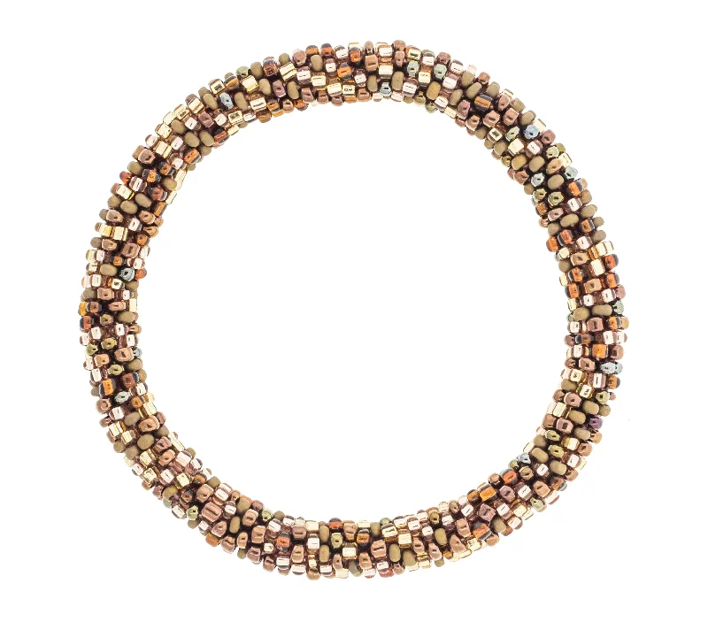 Unisex bracelets woven-gold-Roll-On® Bracelet <br> Brown Sugar Speckled