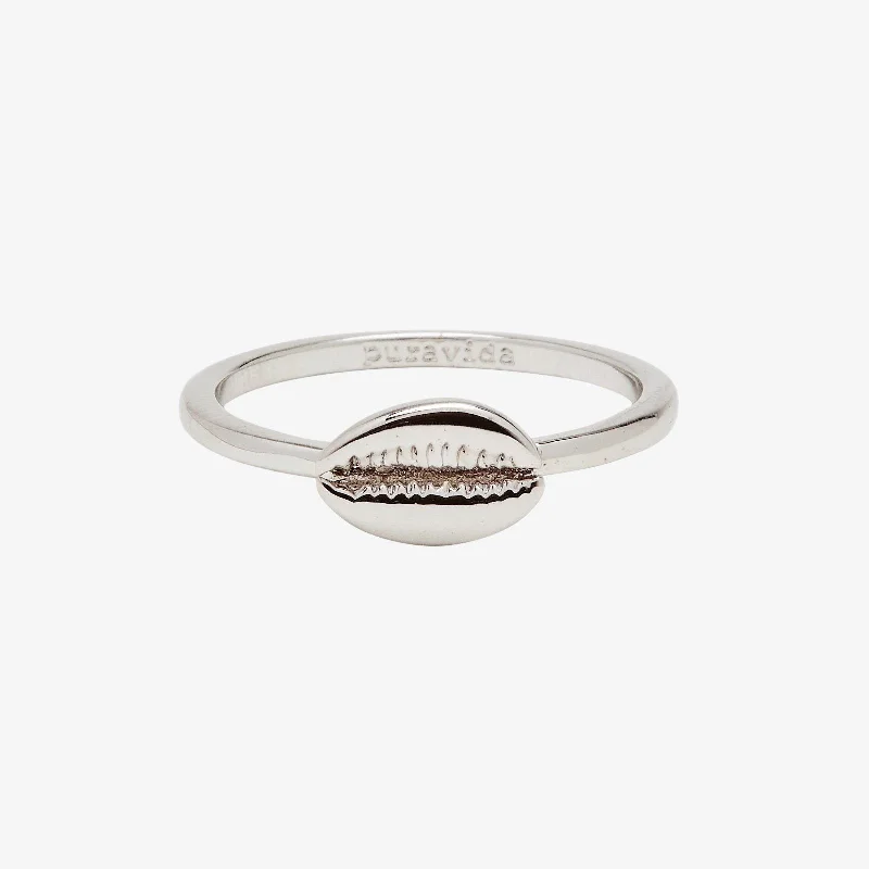 Women's rings ornate-luster-Cowrie Ring