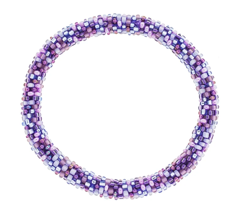 Unisex bracelets bold-slate-8 inch Roll-On® Bracelet <br> Amethyst Speckled