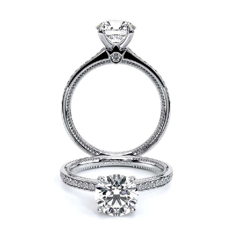 Women's engagement rings dainty-stone-Verragio Collection Accented Diamond Engagement Ring Lab Grown Center