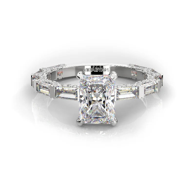 Women's engagement rings subtle-luxe-Francesca Radiant Diamond Engagement Ring