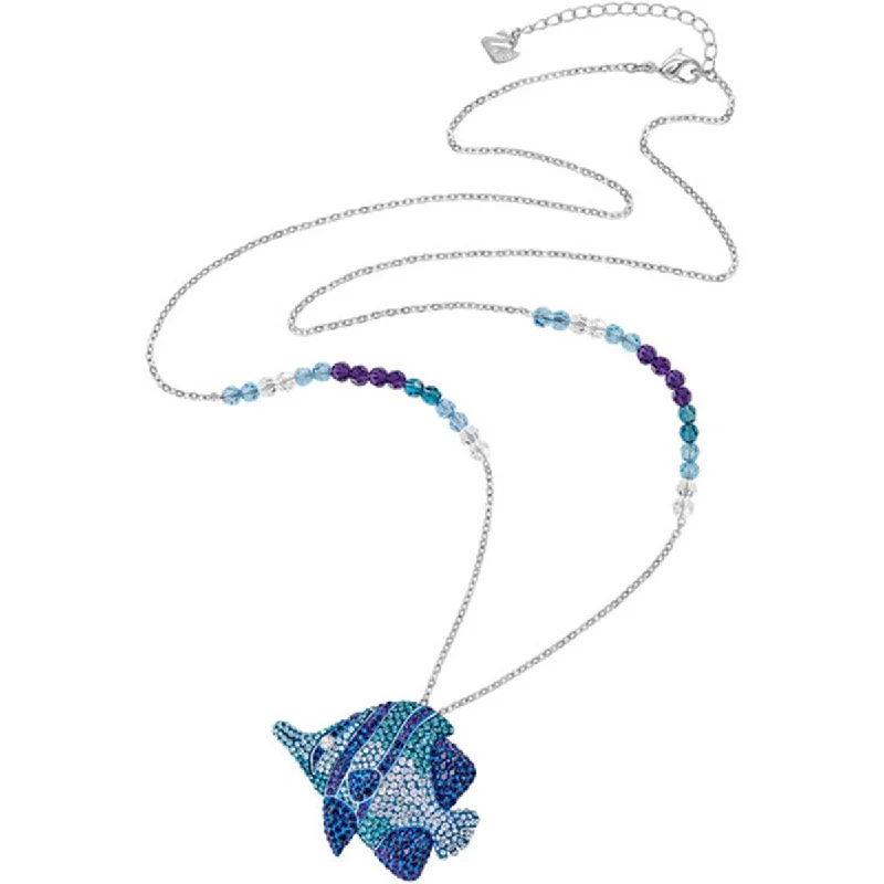 Women's necklaces whimsical-Swarovski Women's Necklace - Enchanted Fish Crystal Pendant Metal Plating | 5195533