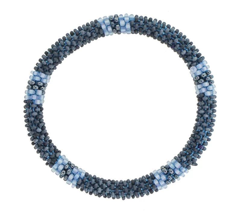 Unisex bracelets earthy-alloy-Roll-On® Bracelet <br> Midnight Blue