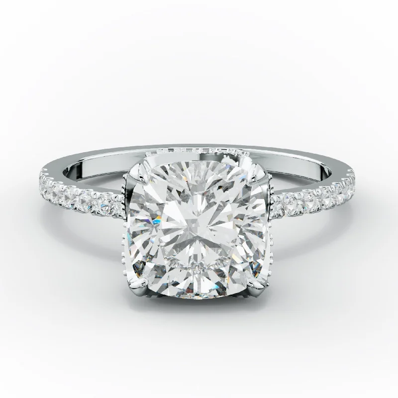 Women's engagement rings airy-radiance-Charlotte Cushion Cut Diamond Engagement Ring