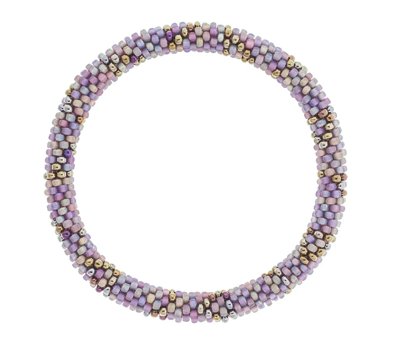 Unisex bracelets jasper-bead-8 inch Roll-On® Bracelet <br> Purple Geode