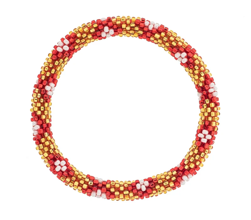 Unisex bracelets snug-wrap-8 inch Roll-On® Bracelet <br> Regal Red